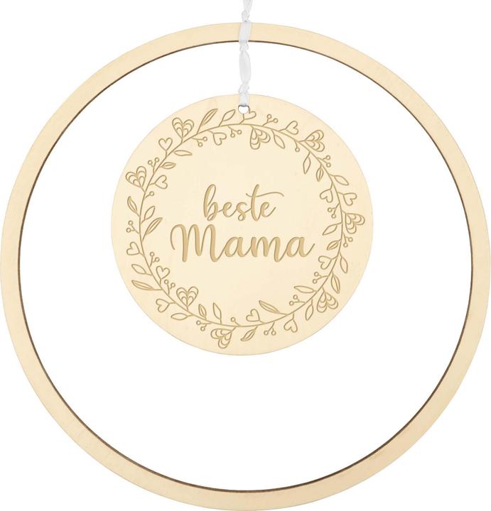 Image du produit Geschenkkörbe CH Boucle en bois Fête des mères "Meilleure maman