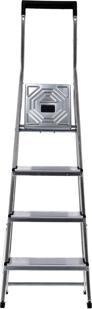 Produktbild Hailo Aluminium Haushaltsleiter mit 4 Stufen (Arbeitsplattform, 159 cm)