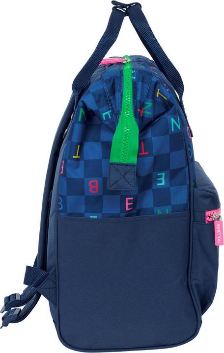 Actual product image Benetton Schulrucksack Marineblau 27 x 40 x 19 cm