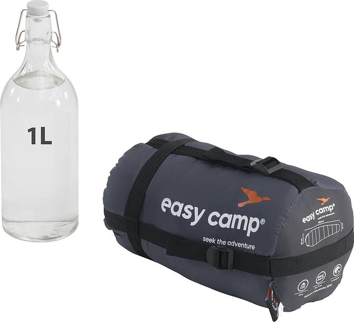 Actual product image Easy Camp Schlafsack Falcon I Mummy 10?C (grau, Modell 2025)