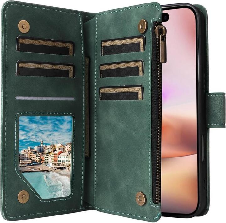Actual product image Cover-Discount iPhone 16 Plus - Wallet case with lanyard (Apple iPhone 16 Plus)