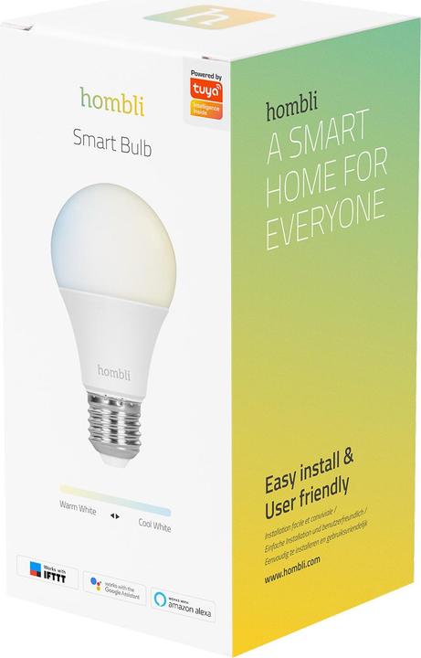 Produktbild Hombli Smart Bulb CCT (E27, 9 W, 800 lm, 1 x, F)