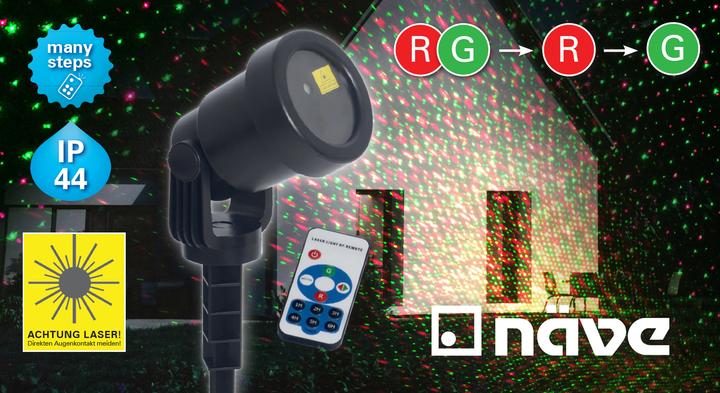 Produktbild Näve Laser-Aussenerdspiess mit Projektor (IP44)