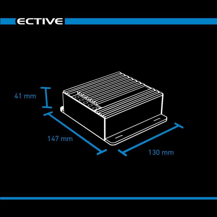 Actual product image Ective MPPT Solar Charge Controller SC20 240/480WP Solar Controller for 12V and 24V Batteries