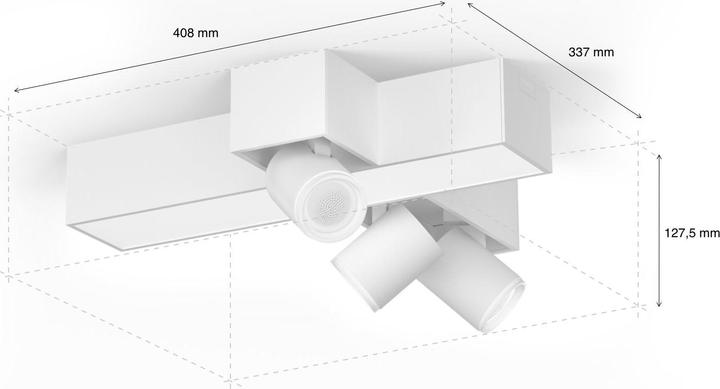Image du produit Philips Hue Centris Base BT (2850 lm, GU10)