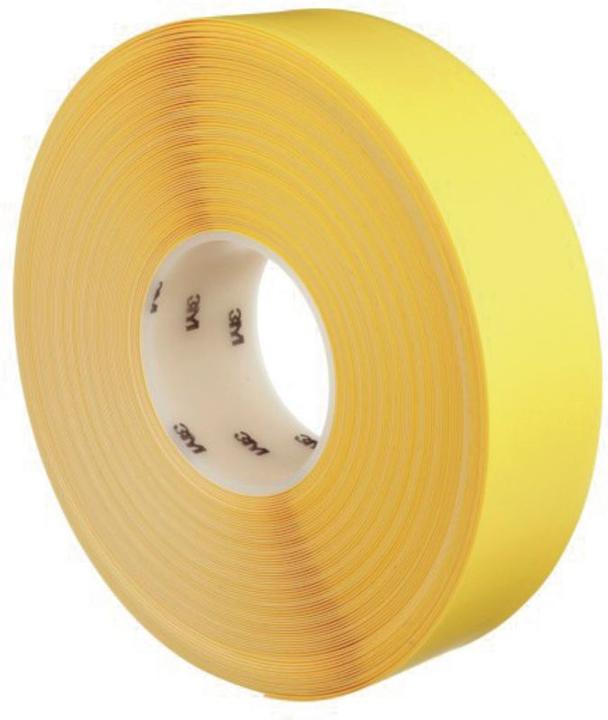 Actual product image 3M ™ Langlebiges Bodenmarkierungsband 971L, Gelb, 609.6 mm x 32.9 m, 0.43 mm (609.60 mm)