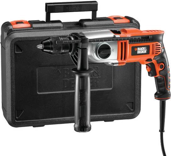 Black & Decker 910W Impact drill,2-speed (Electrical connection)