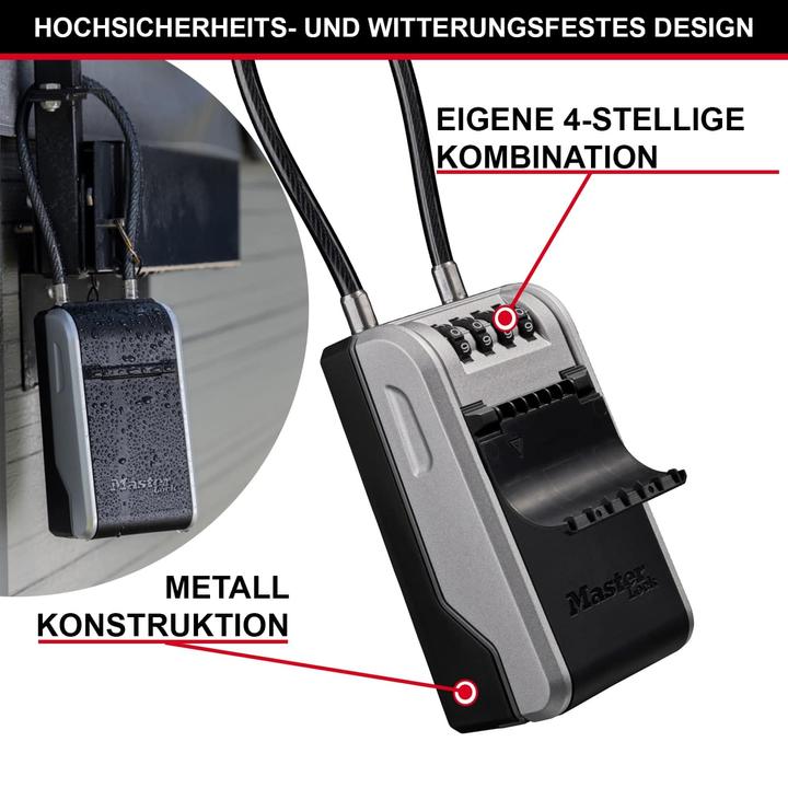 Actual product image Master Lock Key box with removable bracket 5482EURD