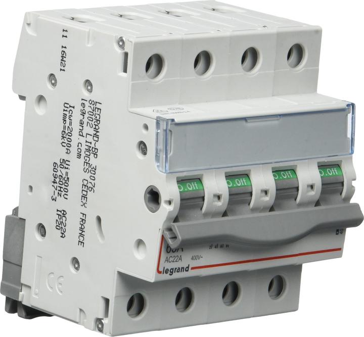 Actual product image Legrand LEG 406487 Dx3 Toggle Switch Off 4P 63A