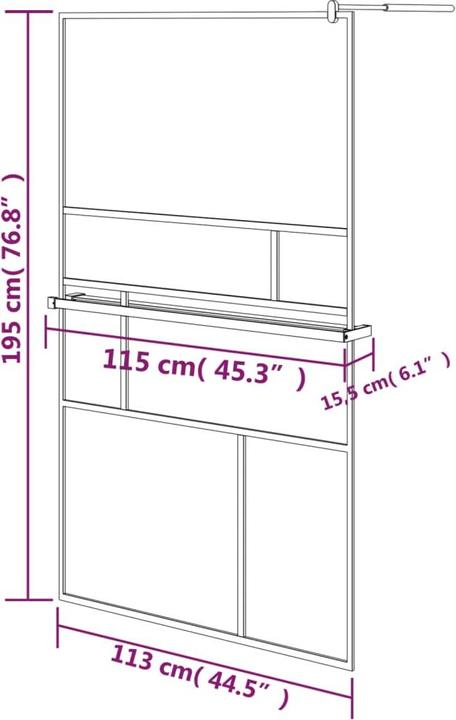 Produktbild VidaXL Jaxson (115 cm, 115 cm, 195 cm)