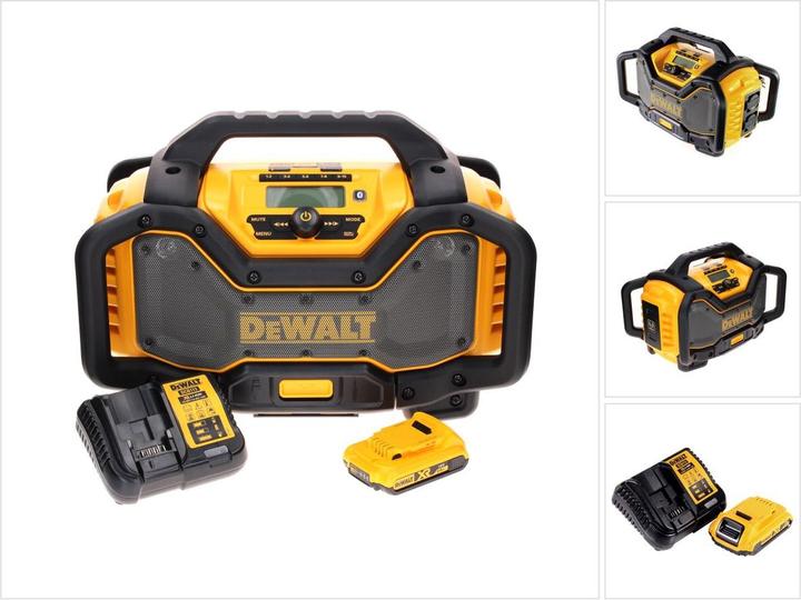 DeWalt DCR 027 D1 Battery radio DAB+ 10.8-18.0 V + 1x battery 2.0 Ah + charger (DAB+, FM, Bluetooth)