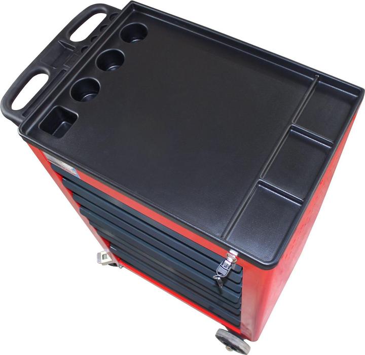 Image du produit ADB Basic Servante d'atelier rouge 7 tiroirs (1 x)