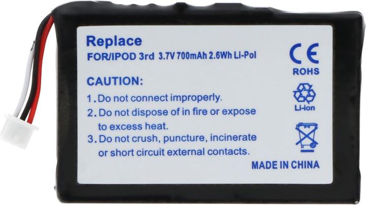 Image du produit AccuCell Akku Apple iPod-3, 616-0159, E225846