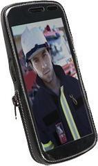 Actual product image Krusell Classic - Mobile phone case - leather - grey, black - for Samsung Galaxy Nexus (Samsung Galaxy Nexus)