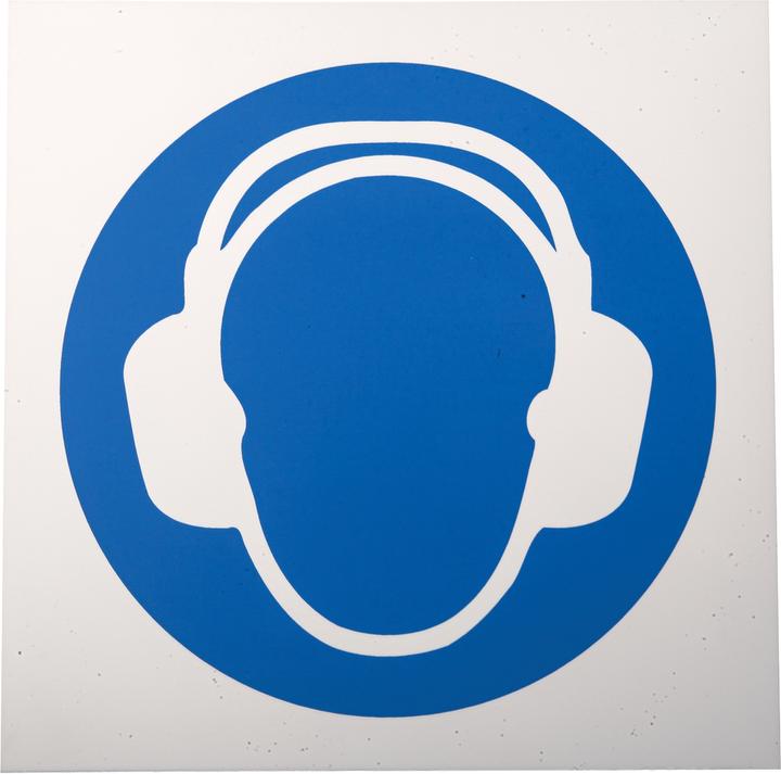Image du produit Rs Pro Signal d'obligation avec pictogramme : protection auditive nécessaire, plastique, L 200mm, H 200 mm