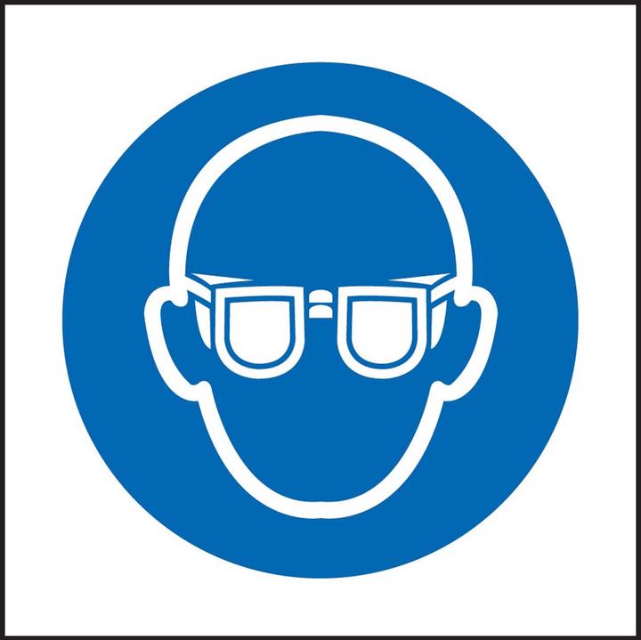 Image du produit Rs Pro Pictogramme d'obligation : protection des yeux, vinyle adhésif, L 50mm, H 50 mm