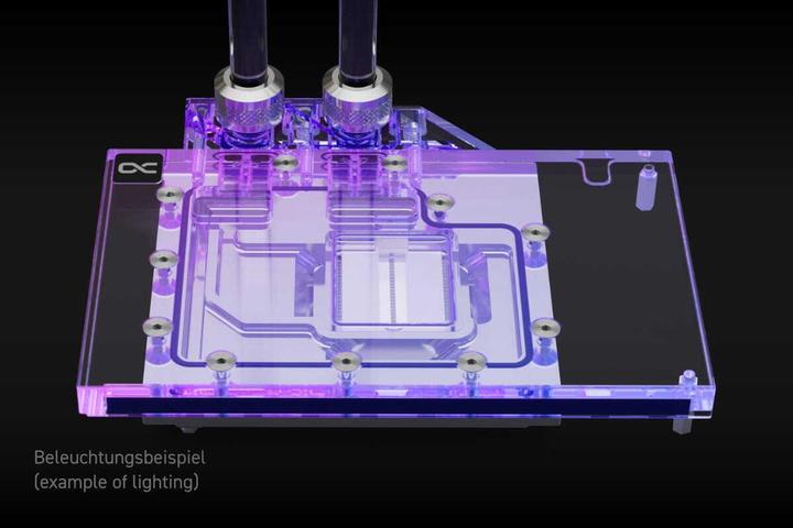 Actual product image Alphacool Ice Block Aurora Geforce RTX 4070 TI Eagle OC with Backplate