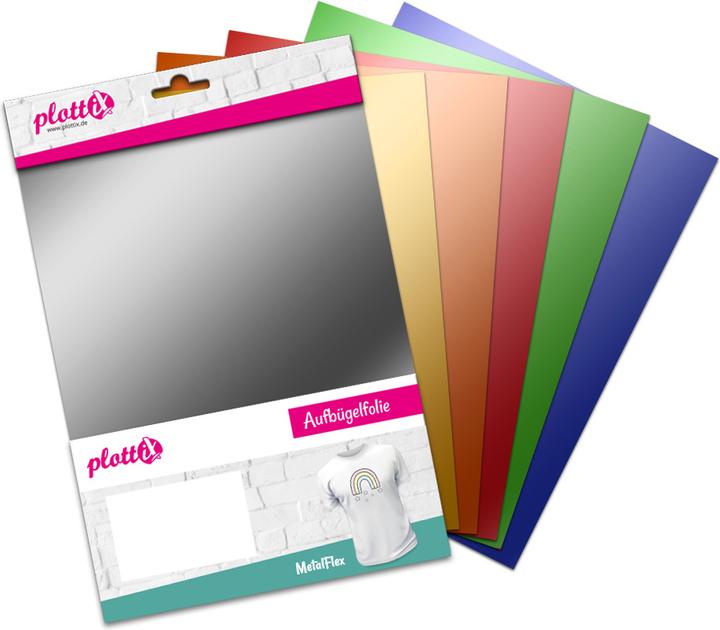 PlottiX MetalFlex Bundle 20cm x 30cm (6 Folien)