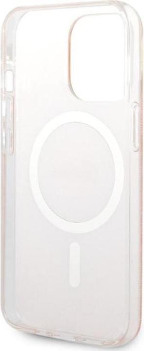 Image du produit Guess Zestaw GUBPP13LH4EACSP Etui+ chargeur iPhone 13 Pro różowy/pink hard case 4G Print MagSafe (Apple iPhone 13 Pro)