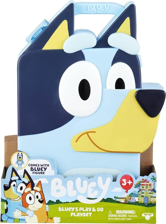 Moose Bluey Play & Go Koffer mit 8 Spielfiguren