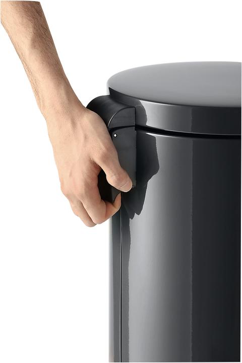 Actual product image Durable Pedal bin metal round, soft close (5 l)