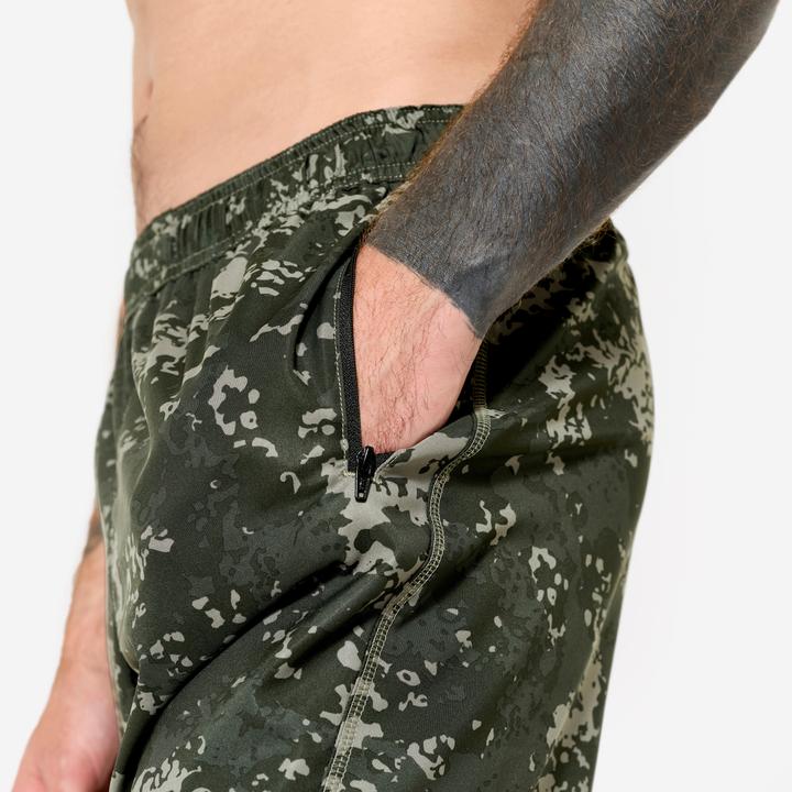 Actual product image Domyos Shorts Reissverschlusstaschen - khaki (L)