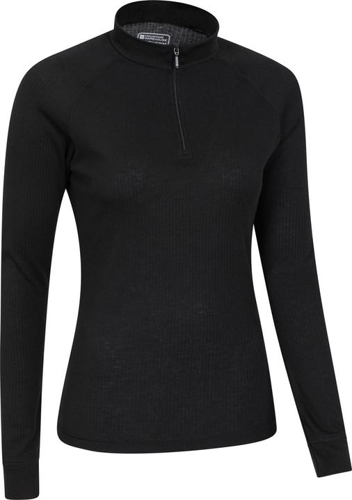 Actual product image Mountain Warehouse Womens/Ladies Talus Zip Neck Long-Sleeved Thermal Top (38 D)