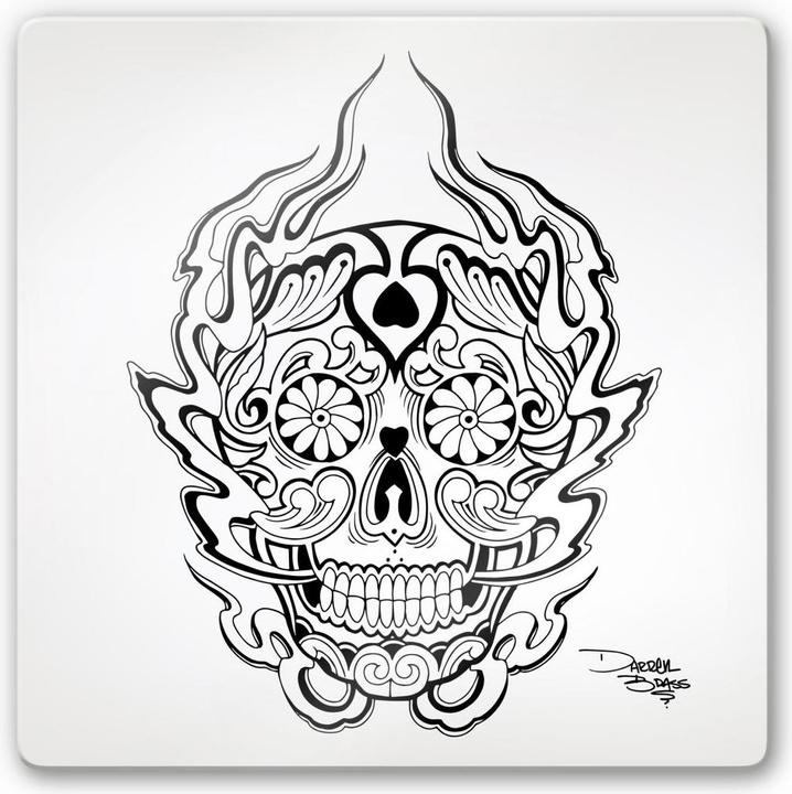 Produktbild Miami Ink Mexikanische Totenmaske 1 (50 x 50 cm)