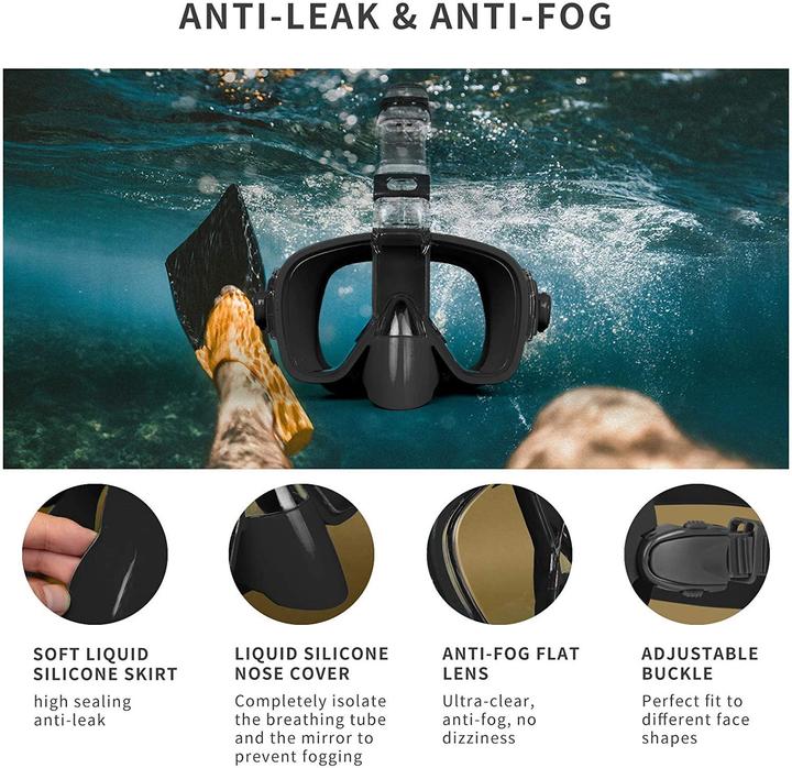Image du produit Mint Lama BLACK LAMA - 2Breath Schnorchelmaske