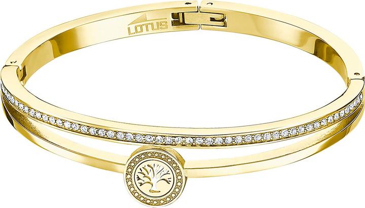 Lotus Style - Solid gold-plated bracelet Tree of Life Woman Basic LS2121-2 / 3 (L) (12 cm, Edelstahl)