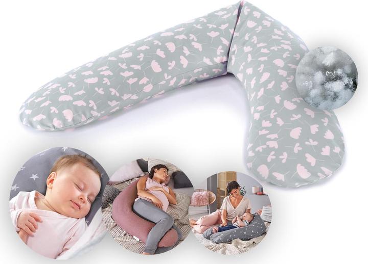 Actual product image Theraline Nursing pillow "The Original" with polyester hollow fibre filling incl. cover 190 cm (190 cm)