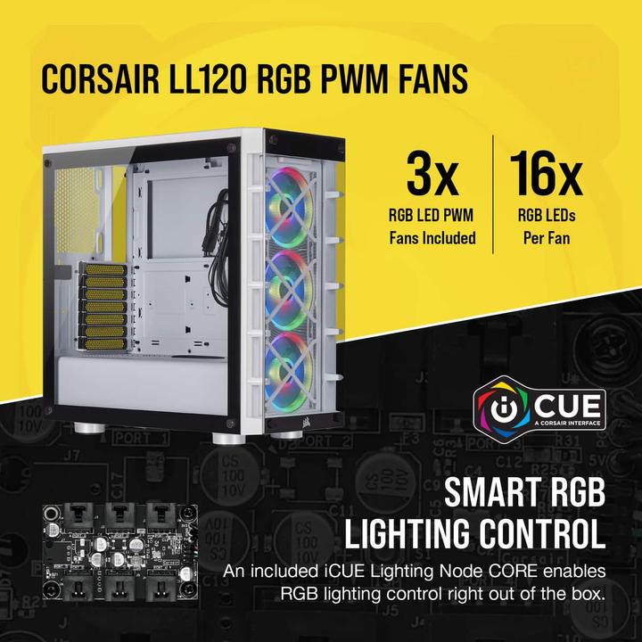 Actual product image Corsair iCUE 465X RGB (ATX, mATX, Mini-ITX)