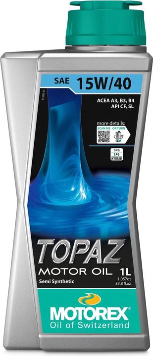 Actual product image Motorex Topaz (1 l, SAE 15W-40)