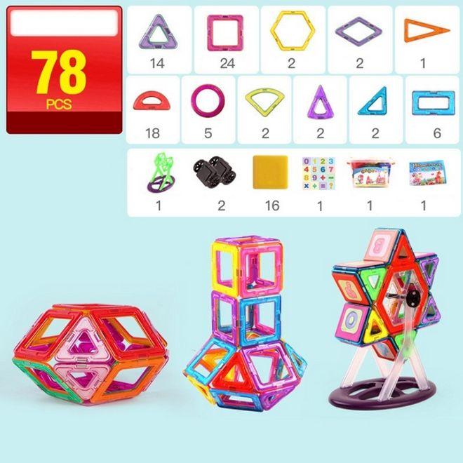 Actual product image MU Classic Magnetic Construction Kit Construct Set Series