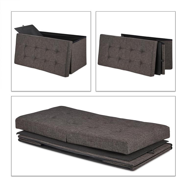 Image du produit Relaxdays Banquette avec espace, spacieuse (75.50 cm)