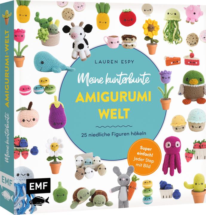 Produktbild Meine kunterbunte Amigurumi-Welt - 25 Figuren häkeln (Deutsch, Lauren, Espy, 2023)