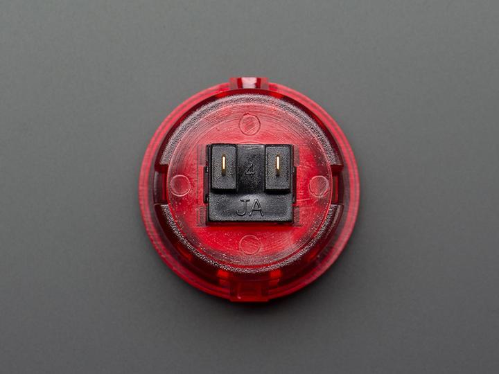 Image du produit OEM Bouton Arcade 30mm Rouge Transparent