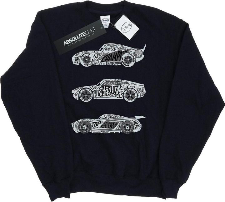 Immagine prodotto Disney Cars Text Racers Felpa Donna (XL)