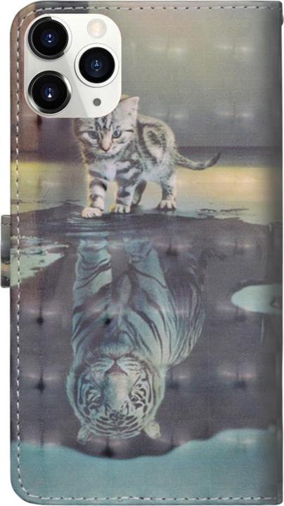 Immagine prodotto Cover-Discount iPhone 12 / 12 Pro - Custodia Glitter Effect Cat (Apple iPhone 12 Pro, Apple iPhone 12)