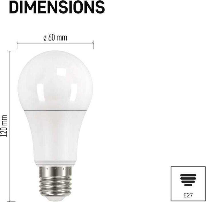 Produktbild Emos ZQ5161 LED bulb E27 (E27, 14 W, 1521 lm, 1 x, E)