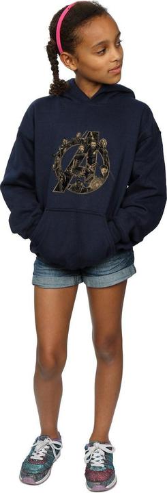 Image du produit - Sweat à capuche AVENGERS INFINITY WAR LOGO - Fille (140, 146)