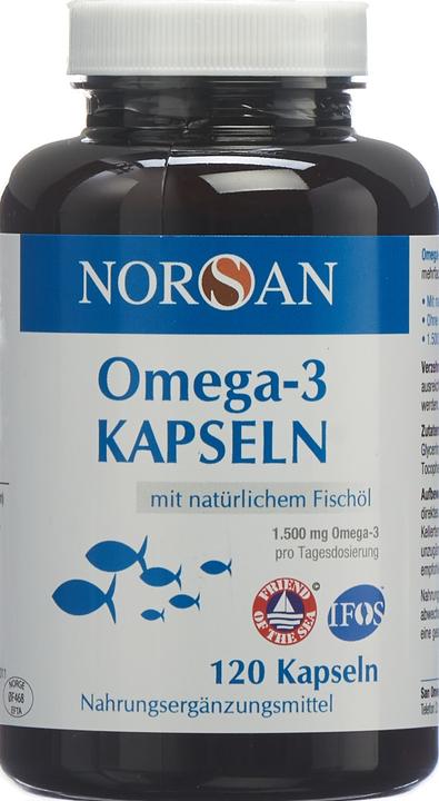 Produktbild Norsan Omega-3 Fischöl (120 Stück, Kapseln, 254 g)