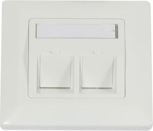 Immagine prodotto Synergy 21 Keystone, supporto per moduli, scatole da incasso per moduli 2xTP, bianco puro, cornice esterna