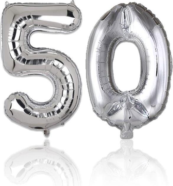Image du produit Hermex 50 Ballon Fête d'anniversaire Ballon Chiffre Ballon clinquant