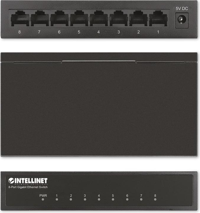 Image du produit Intellinet commutateur 8 ports Gigabit Ethernet (8 Ports)