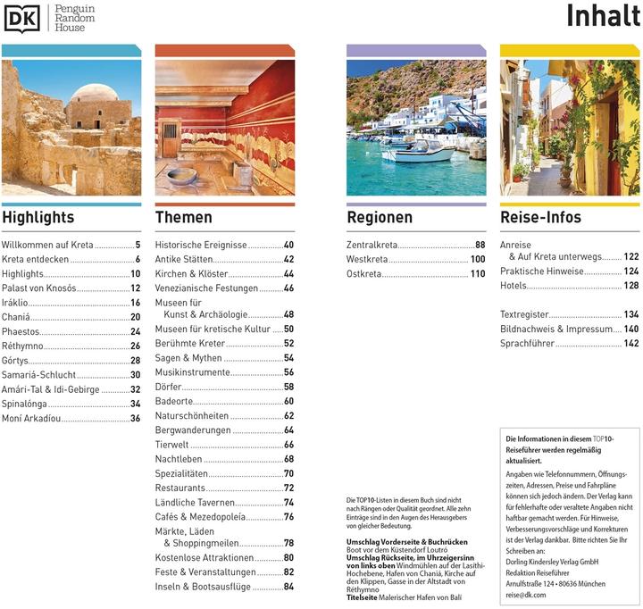 Produktbild TOP10 Reiseführer Kreta (Deutsch, DK Verlag Reise, 2025)
