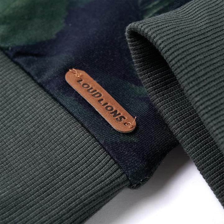 Image du produit VidaXL Sweat-shirt pour enfant Kaki foncé 128,Matériau : 92 (128)