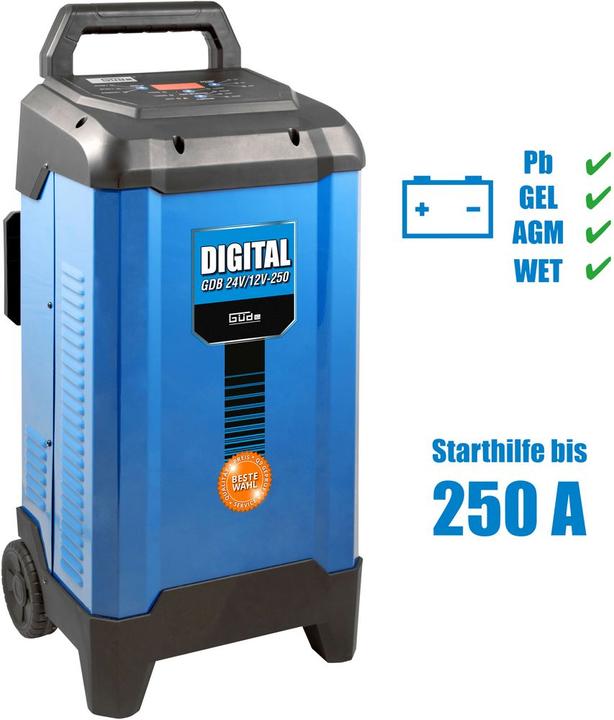 Produktbild Güde Batterielader Digital GDB 24V/12V-250 (24V, 16 A)