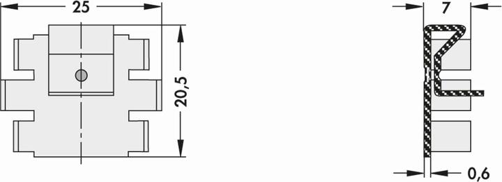 Actual product image Fischer Elektronik Heat sink, SK 104 38.1 STC, PCB heat sink, black, aluminium