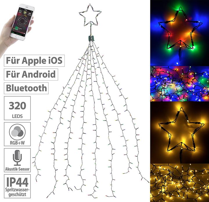 Image du produit Lunartec Lampes de fée enveloppantes pour arbre de Noël (1.70 m)
